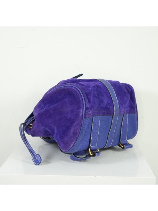 Gucci Purple Suede Backpack